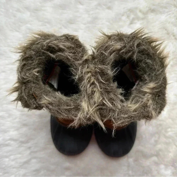 Joe Fresh Quick Close Winter Boots Brown & Pink Size 10 - Picture 4 of 16